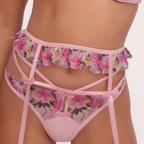 Blushing Rose Garter For Love and Lemons for Victoria Secret S - Picture 4 of 12